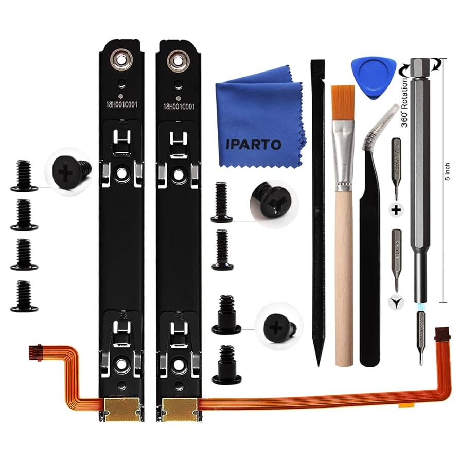 Nintendo Switch Switch rite Amazon.com: iParto Replacement Right and Left Slide Rail
