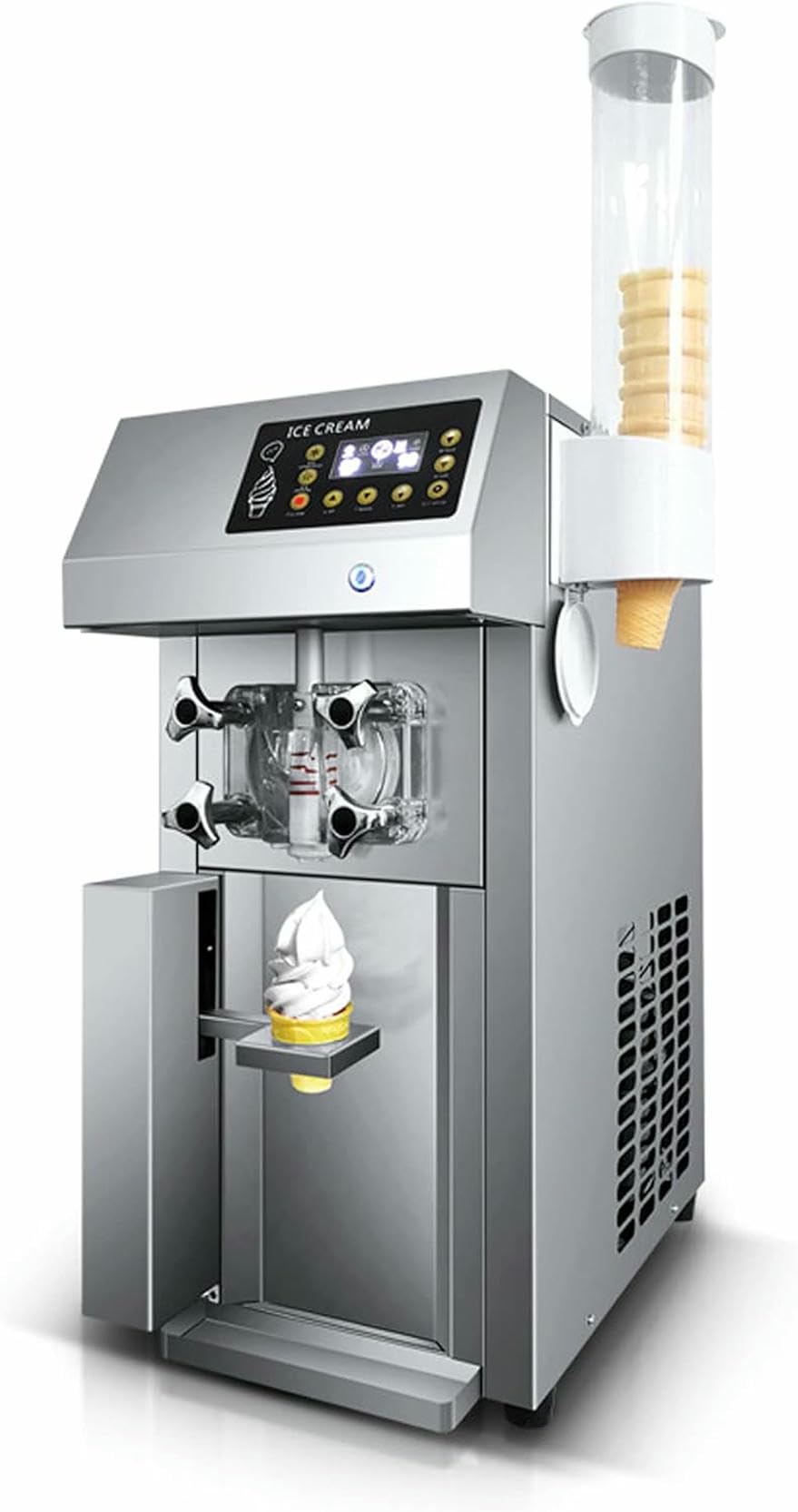 1250W Commercial Soft Serve Ice Cream Machine 12L H Ice Cream Makers Machine Fruit Ice Cream Machine with