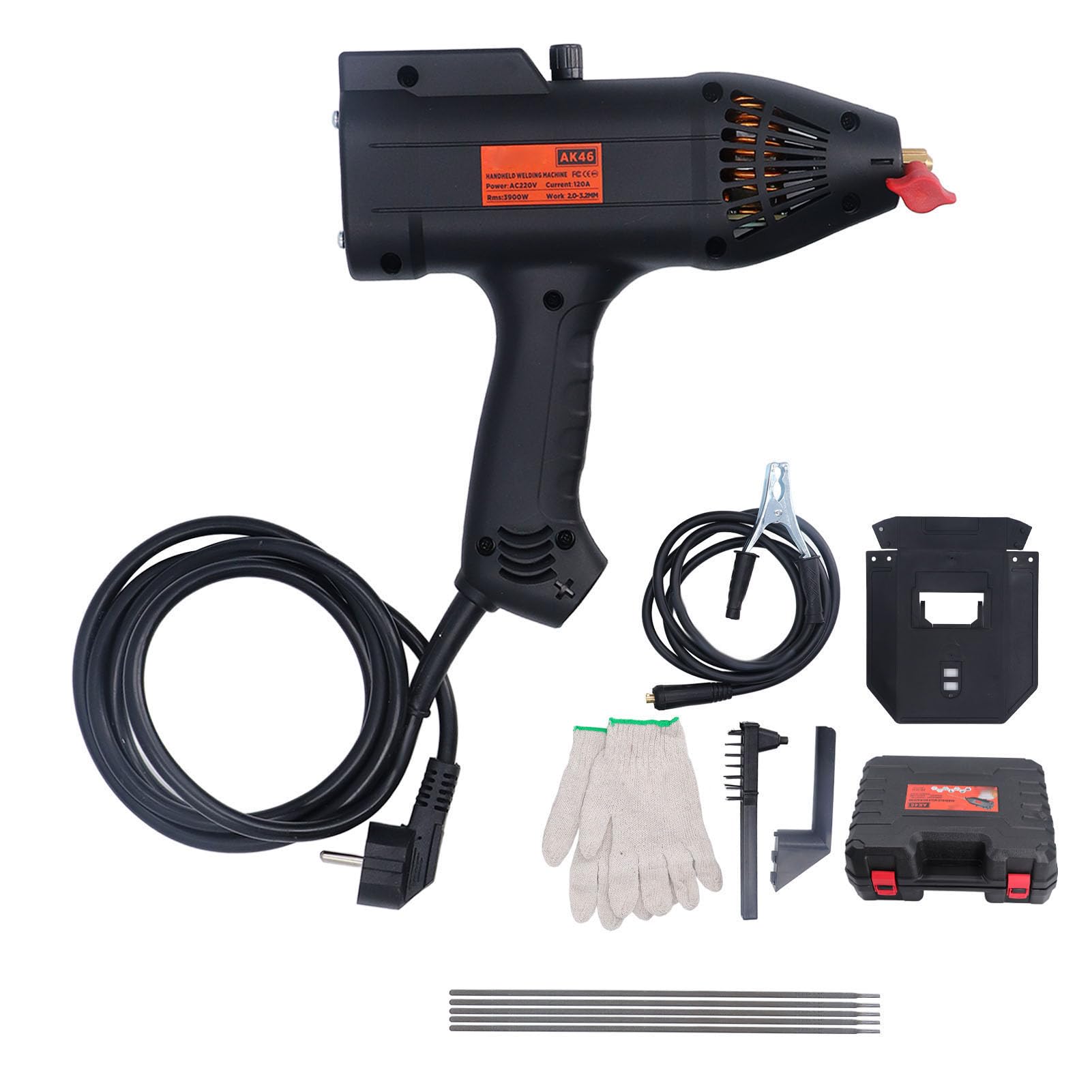 Máquina de Soldadura de Mano Pantalla Digital Aparato de Soldadura Inversor Mini Equipo de Soldadura Herramienta de Soldadura Completamente Automática Portátil para Ak46,