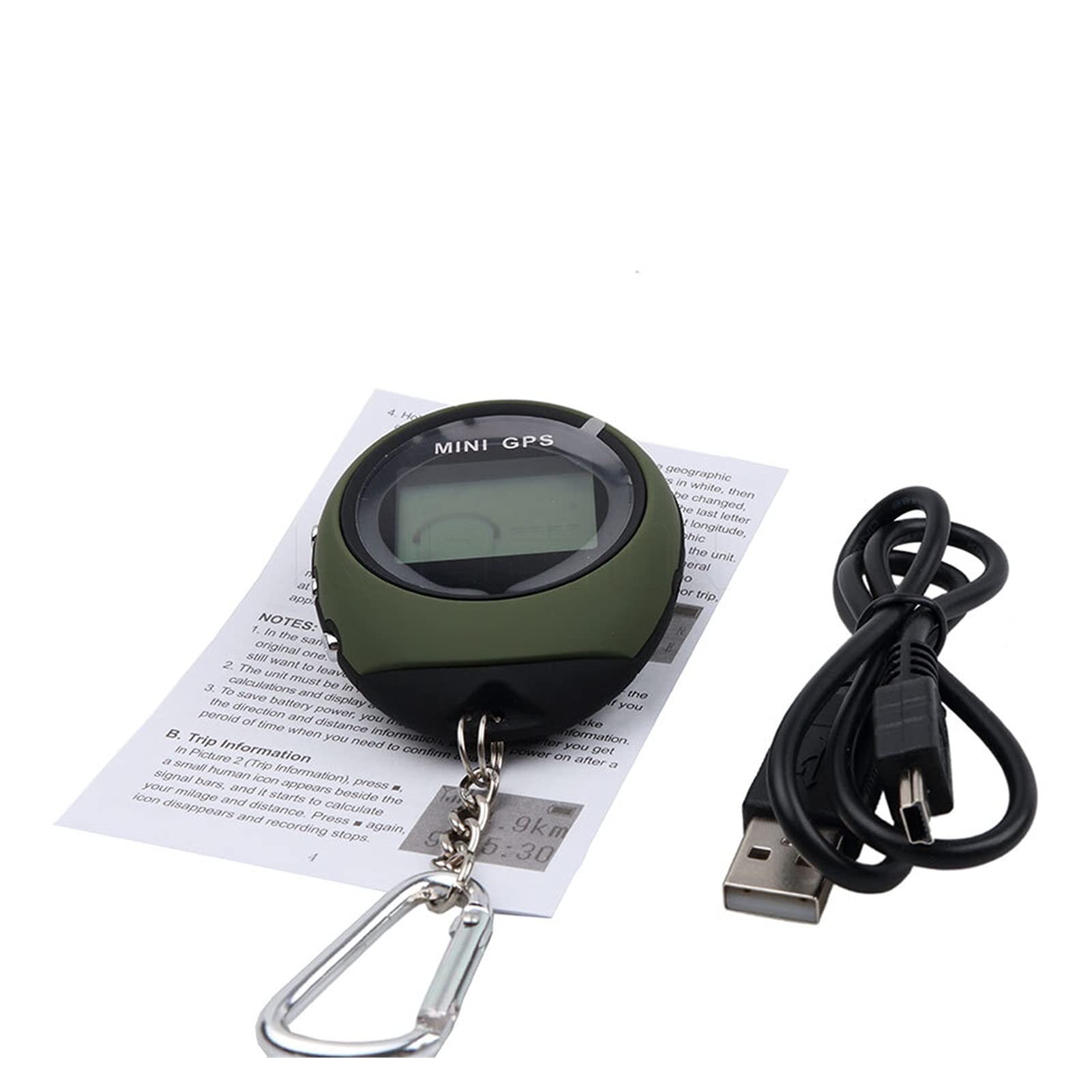 Sistema di navigazione Mini GPS Logger del ricevitore di navigazione USB Tracciamento portatile ricaricabile del ricercatore per la bussola dei viaggiatori .Registratore di guida