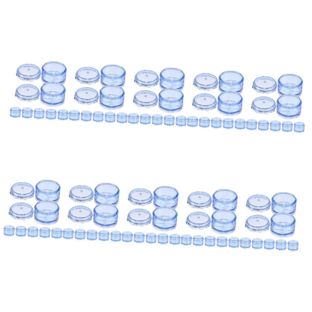 FOMIYES 10 Sets Weekly Pill Holder 7-Day Pill Organizer Cylindrical Plastic Case Medicine Storage for Seniors Home Office