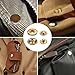 Qfun 120 Set Snap Fasteners Kit for Leather 12mm Metal Button Snaps Press Studs with 4 Setter Tools, 1 Hammer, 4 Color Leather Snaps for Clothes, Jackets, Jeans Wears, Bracelets, Bags