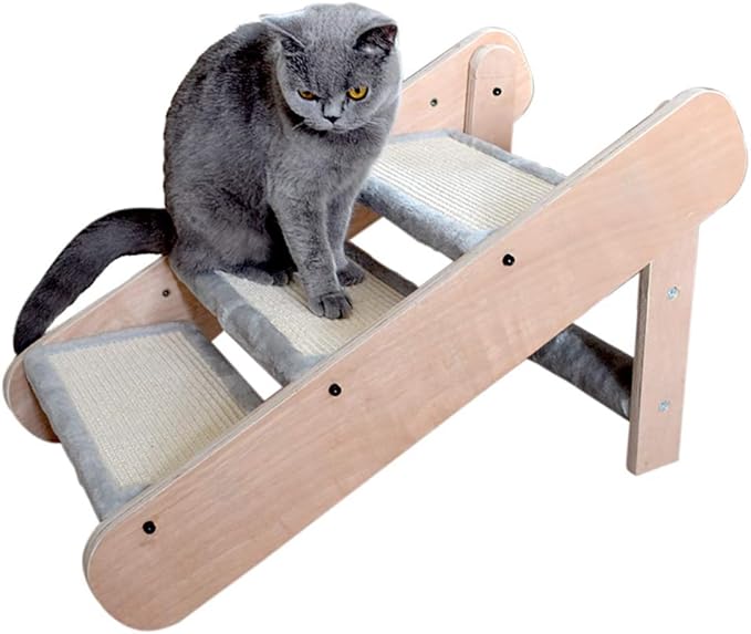 Amazon ドッグステップ 犬踏み台 木製ペットの階段3ステップペットラダー猫犬簡単にハイベッド用階段やソファー ソファ/ベッド/玄関