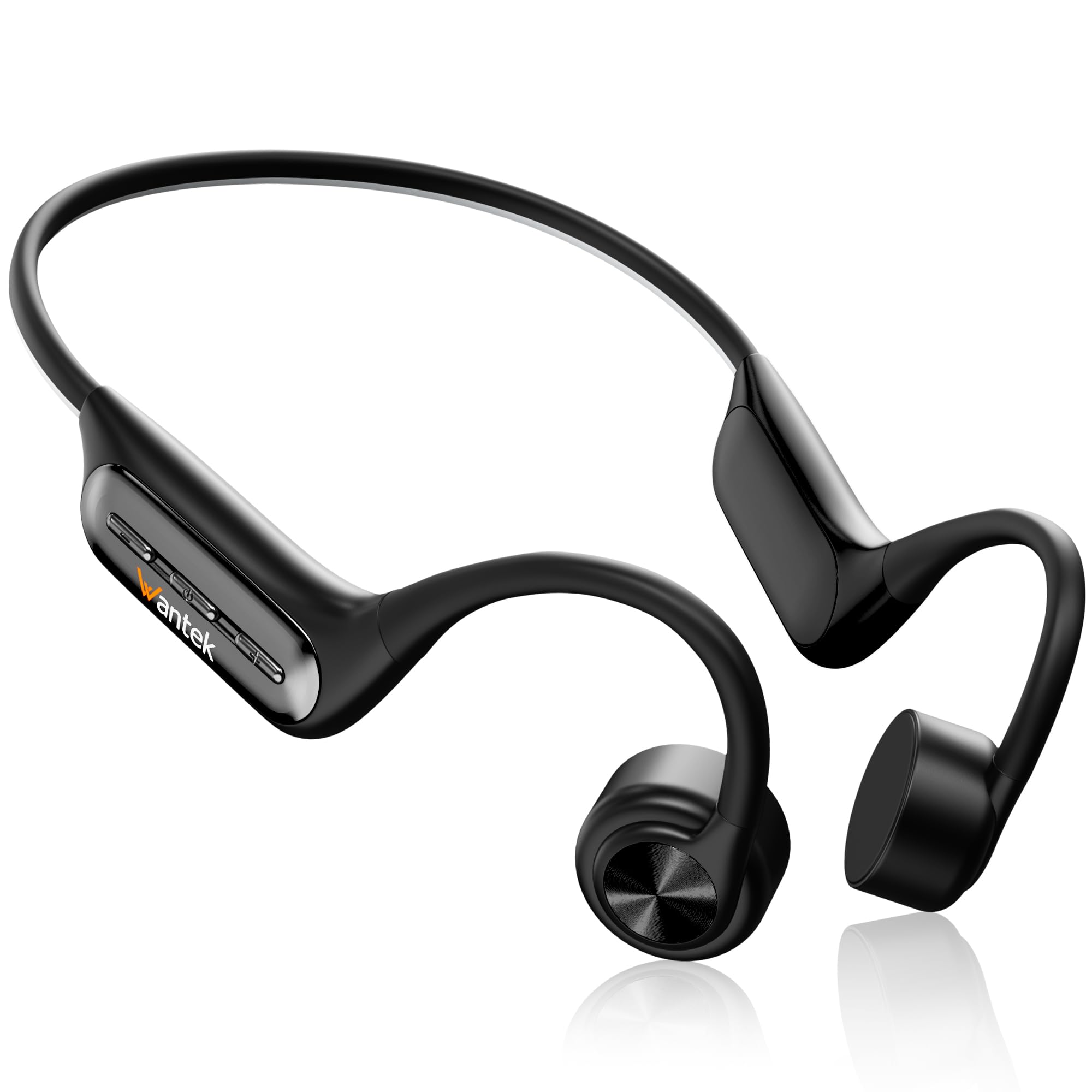 Wantek Knochenschall Kopfhörer Schwimmen IP68 Wasserdicht, Bluetooth 5.3 Open Ear Kopfhörer mit 32GB MP3 Player, Kabellose Sportkopfhörer für Schwimmen, Laufen, Radfahren, 8 Std. Akku