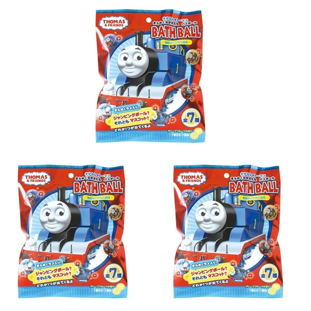 Amazon | 入浴剤 バスボール きかんしゃトーマス 3個セット きらめく
