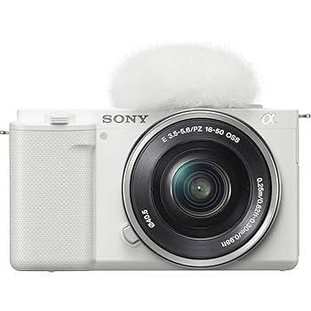 SONY ZV-E10L ホワイト Sony ZV-E10 Mirrorless Vlog Camera Body (White) & Lens
