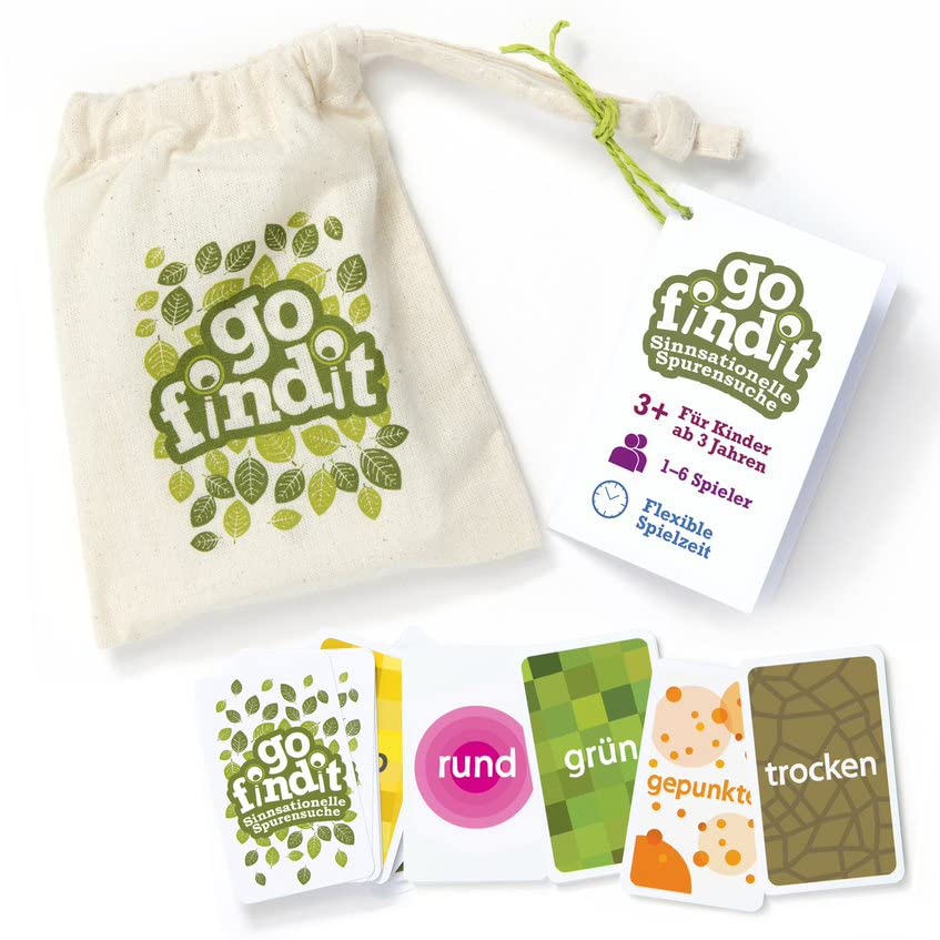 Sensual Outdoor Treasure Hunt for Children from 3, 4, 5, 6 Years | Find It Nature | Gift for Girls and Boys | Travel Game | Outdoor Games Children