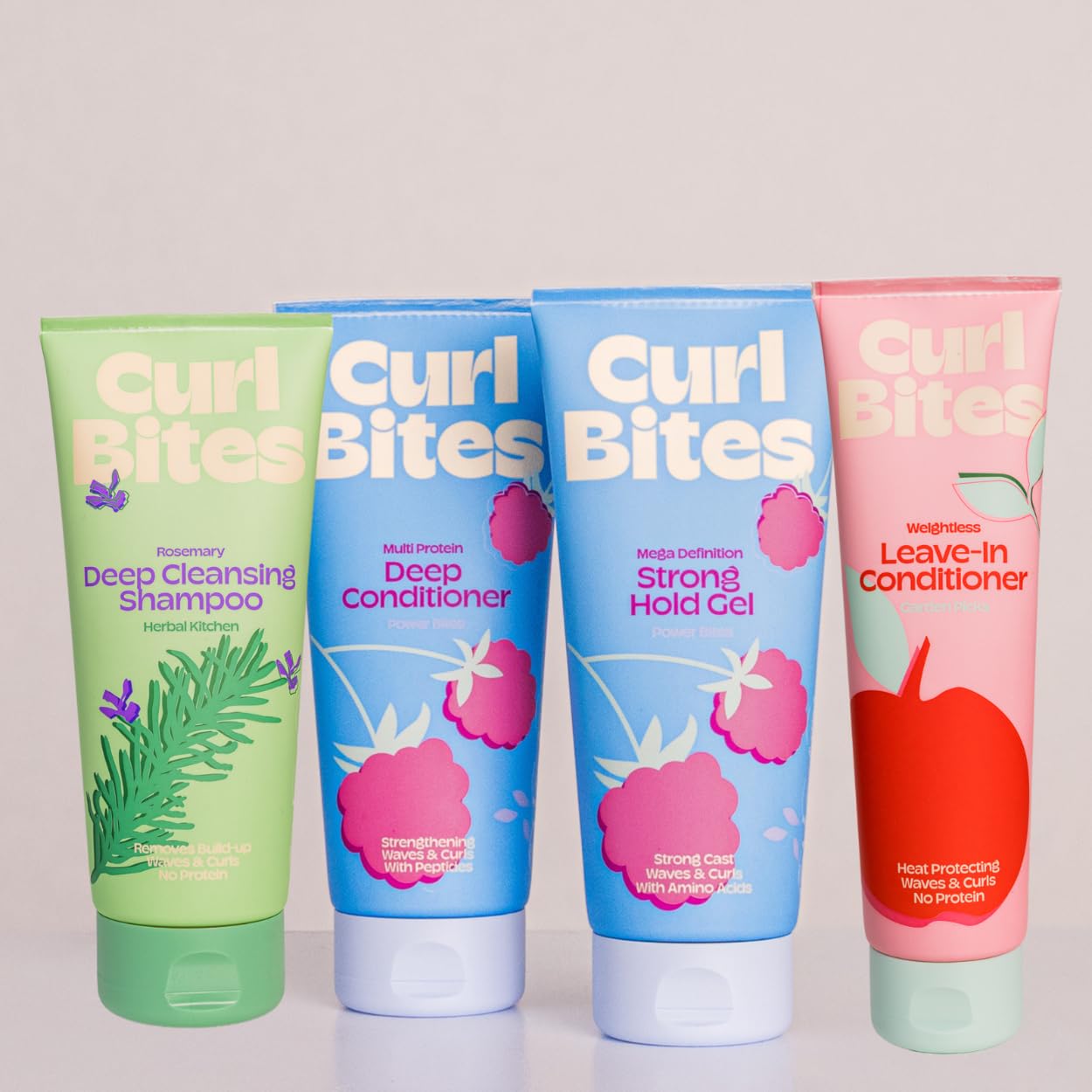 Power House Care & Styling Set - Deep Cleansing Shampoo, Multi Protein Deep Conditioner, Weightless Leave-In Conditioner, Strong Hold Gel - insgesamt 750ml