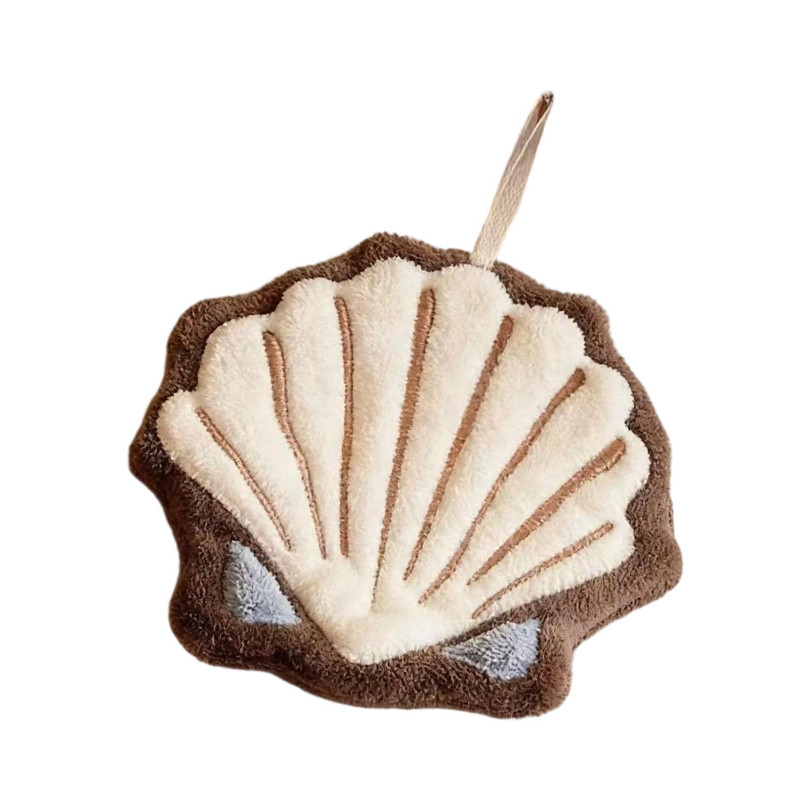 Oxxggkao Seashells Hand Towel Hanging Type for Bathroom and Kitchen Creative Seashells Bath Towel Dry Your Hand Instantly Cloth Bathroom