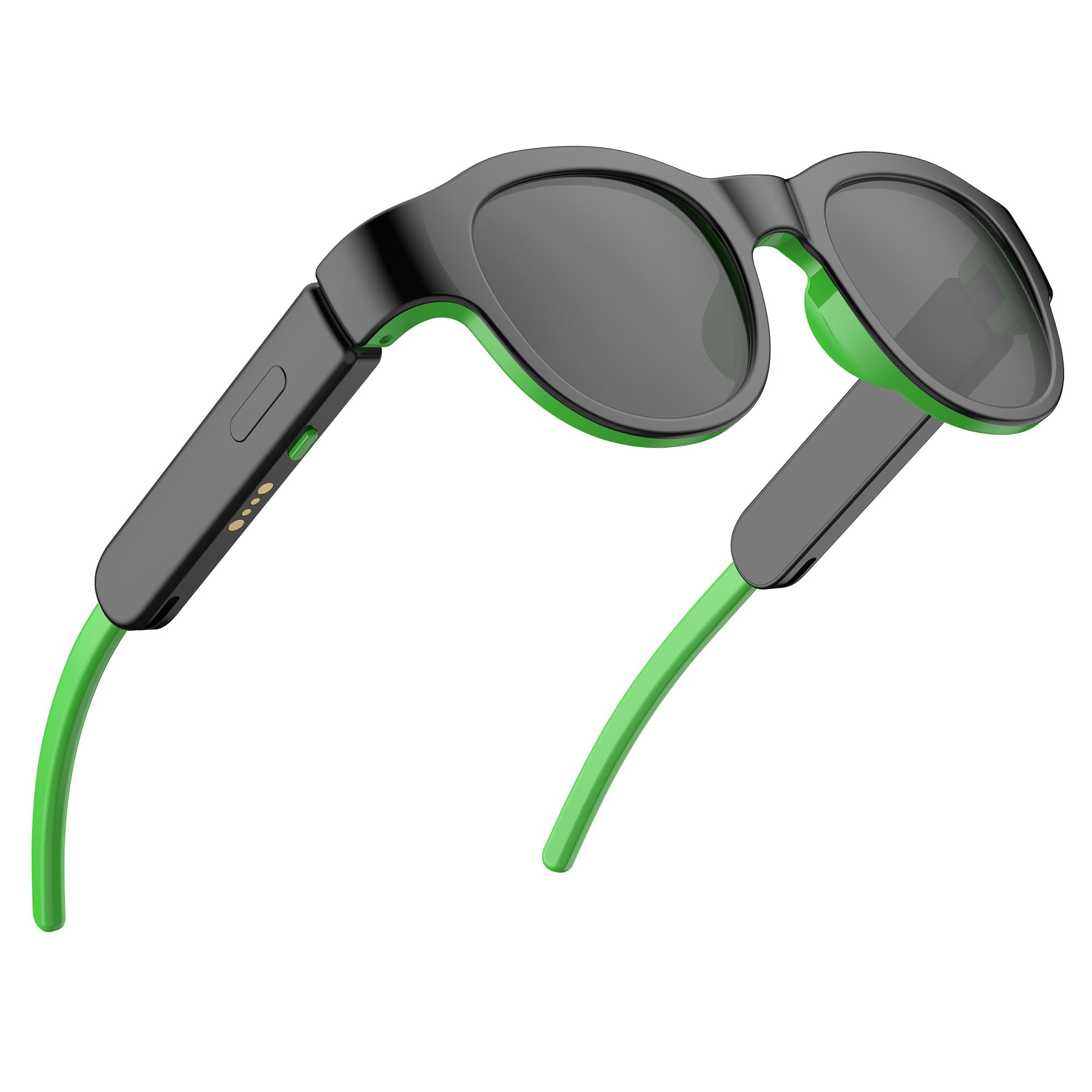 Kids Bluetooth Sunglasses for Boys & Girls 6-12, Smart Polarized UV400 Glasses (Black)-image-10