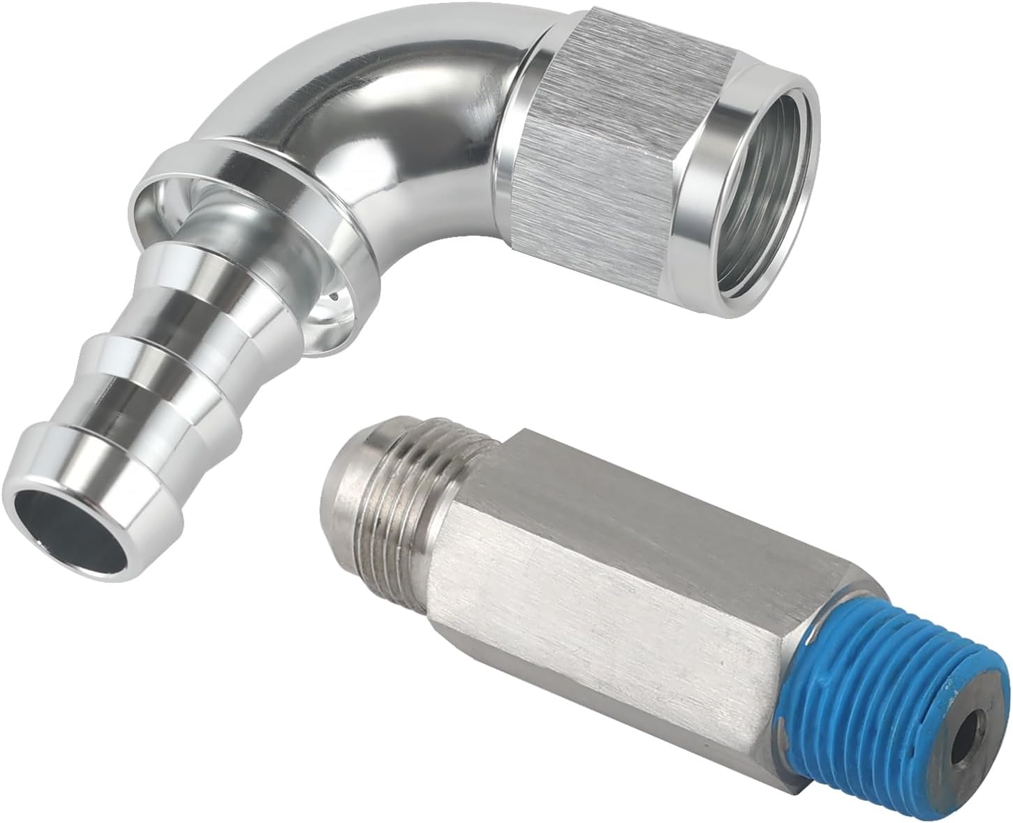 Upgraded Heater Hose Connector Fit for Dodge Ram 6.7L Cummins 2007.5+, 10AN Push Lock Fitting Replacement Part 55056966AA 68005253AA 52014739AG 55056711AC