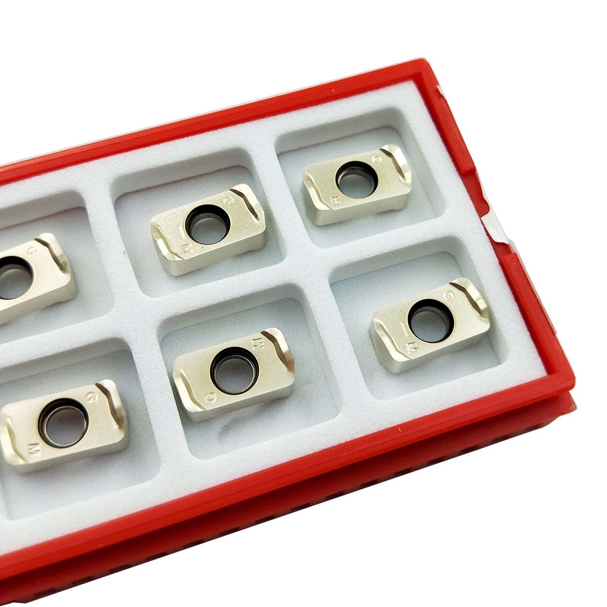 GBJ LOGU030310ER -GM SM15 10pcs Nano Coating Fast Feed Carbide Milling Inserts for Aluminum MFH 050R-03-8T 040R-03-6T Milling Cutter