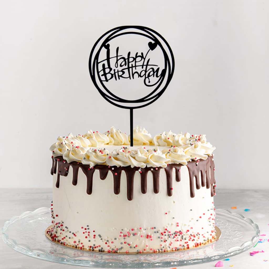 43. Geburtstag Torten Deko Set - Kuchen Topper Mit Luftballons & Konfetti