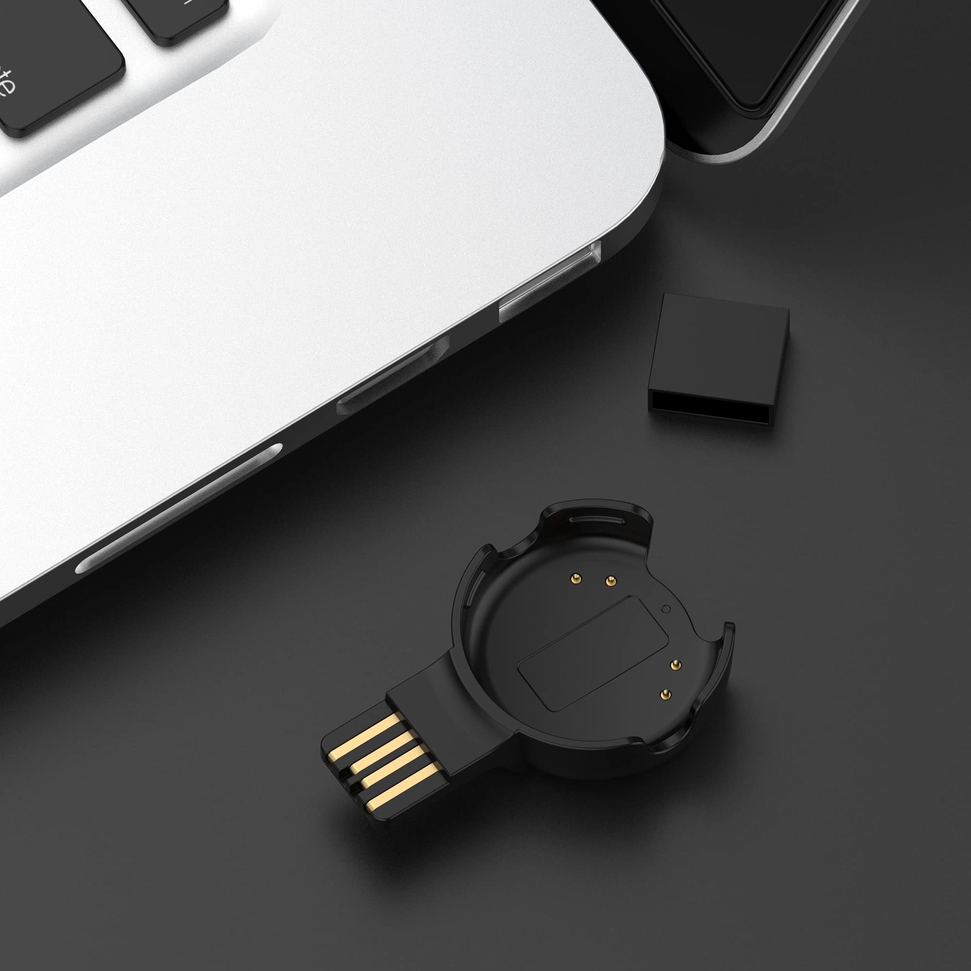 Polar Verity Sense proprietary USB charging adapter side view