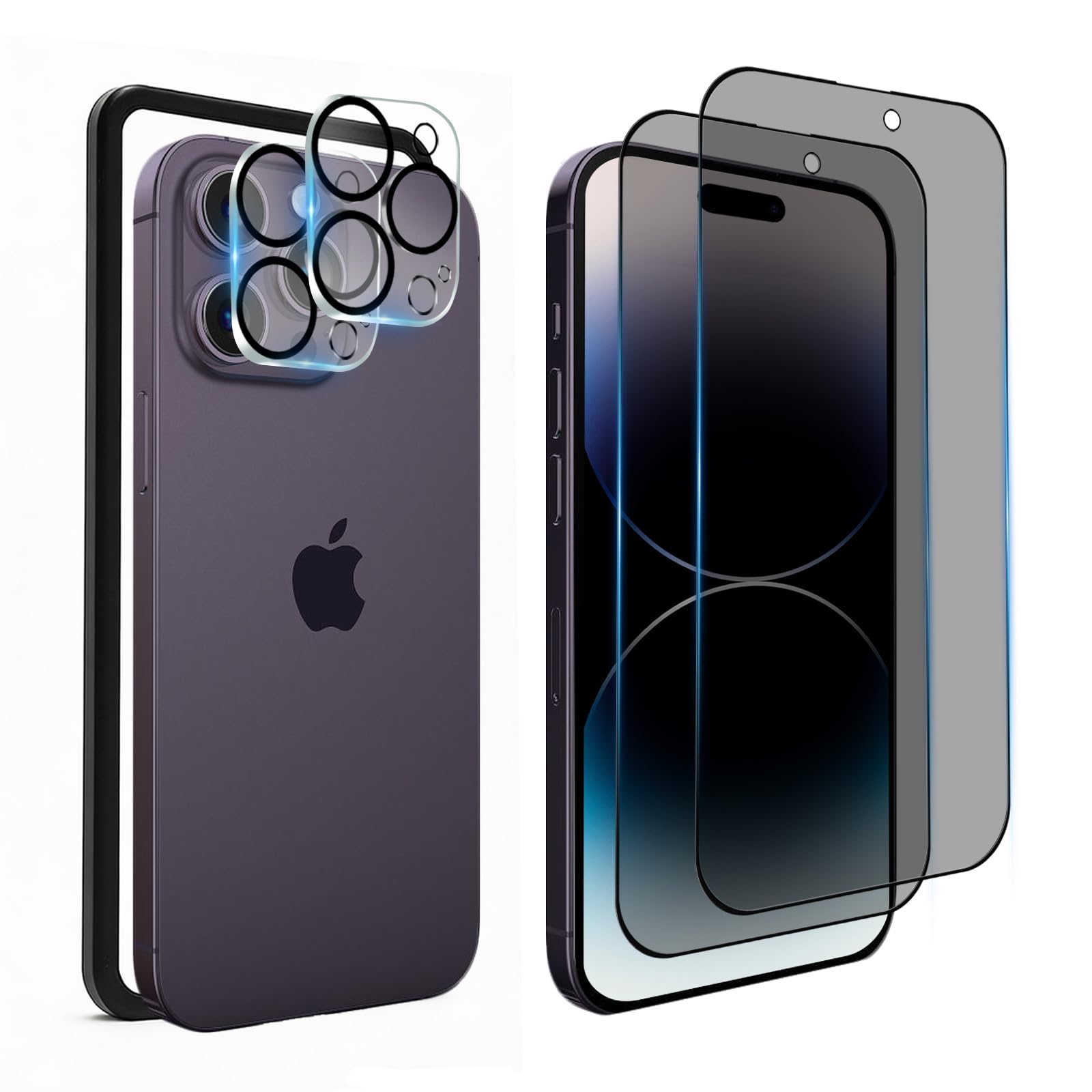 【2枚セット】 iPhone 14 Pro Max 用 覗き見防止 フィルム 1…