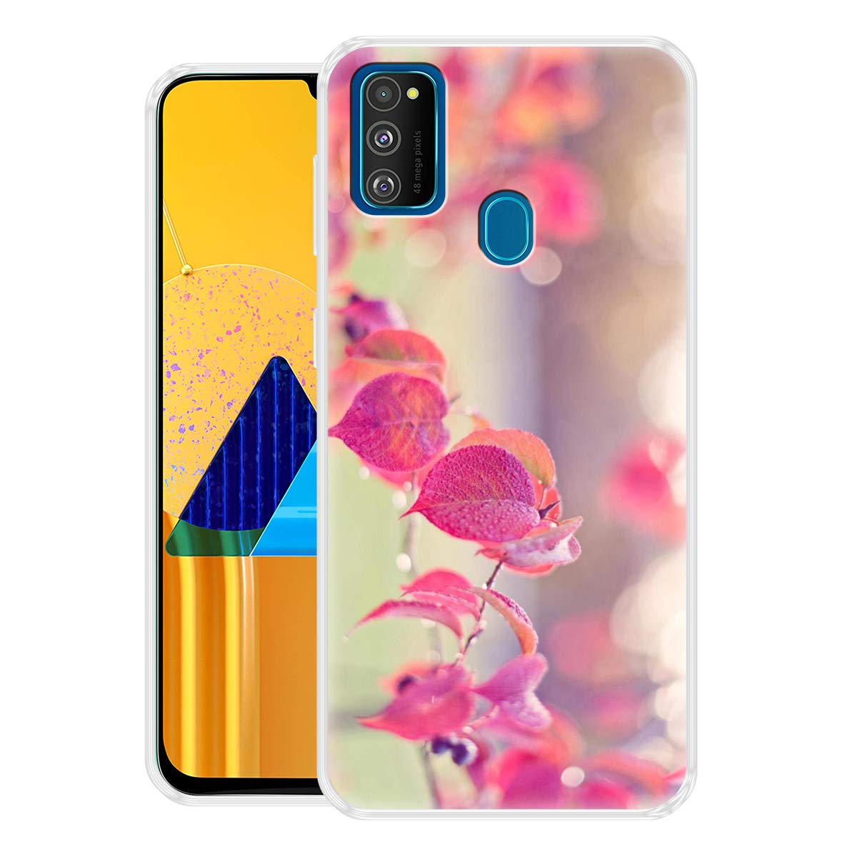 fashionury Soft Silicone Designer Printed Full Protection Printed Back case Cover for Samsung Galaxy M21/ Samsung M30s p055 - Pink (B07YY2PDW4) Amazon Price History, Amazon Price Tracker