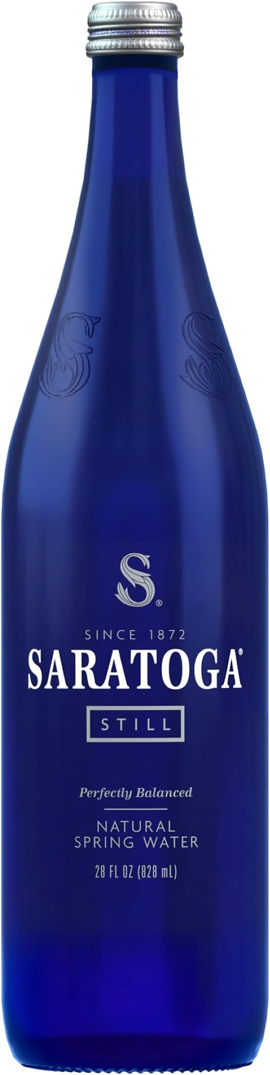 Saratoga Spring Water Bottles – Still Bottled Water - Glass Bottles - 28 Fl Oz