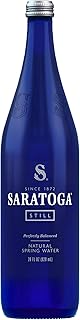 Saratoga Spring Water Bottles – Still Bottled Water - Glass Bottles - 28 Fl Oz