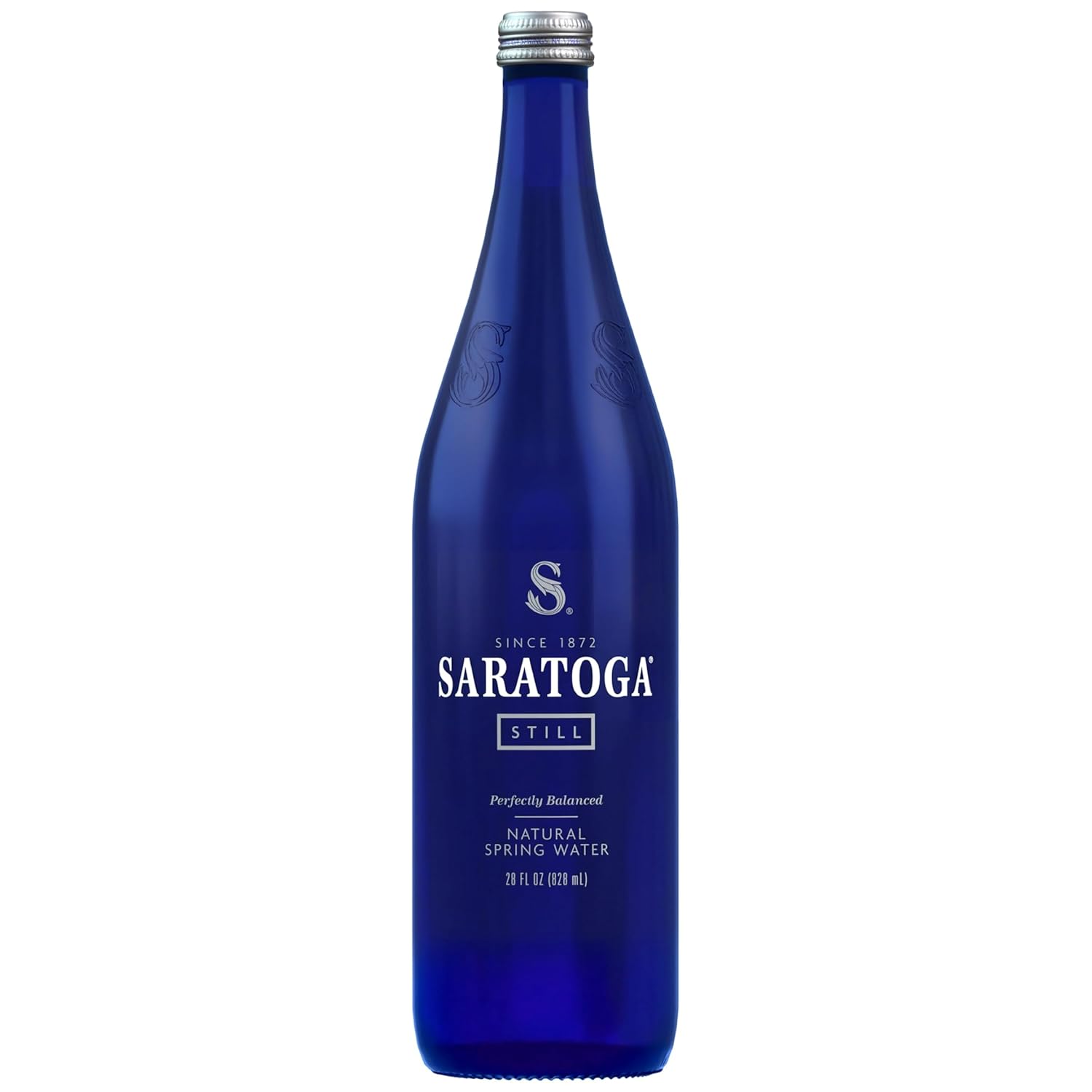 Saratoga Spring Water Bottles – Still Bottled Water - Glass Bottles - 28 Fl Oz product image