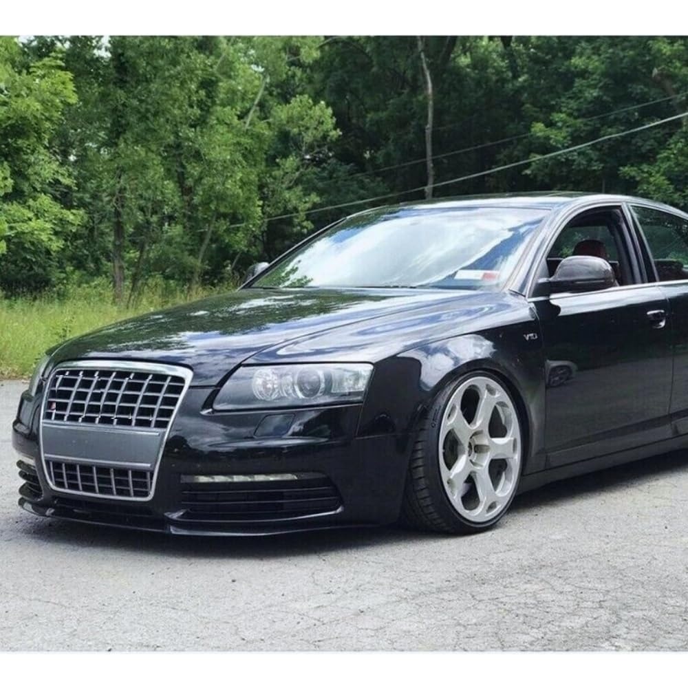 Audi A6 C6 S6 Cupra przedni zderzak Spoiler Lip Body Kit czarny 3 sztuki