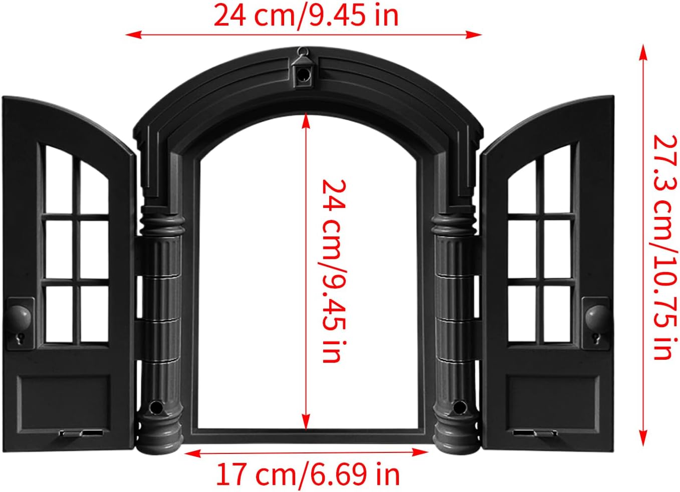 Cat Door for Wall,French Retro Lockable - Cat Hole for Door,for Bedroom Garage Window Corner Living Room Doorway Dorm Manor
