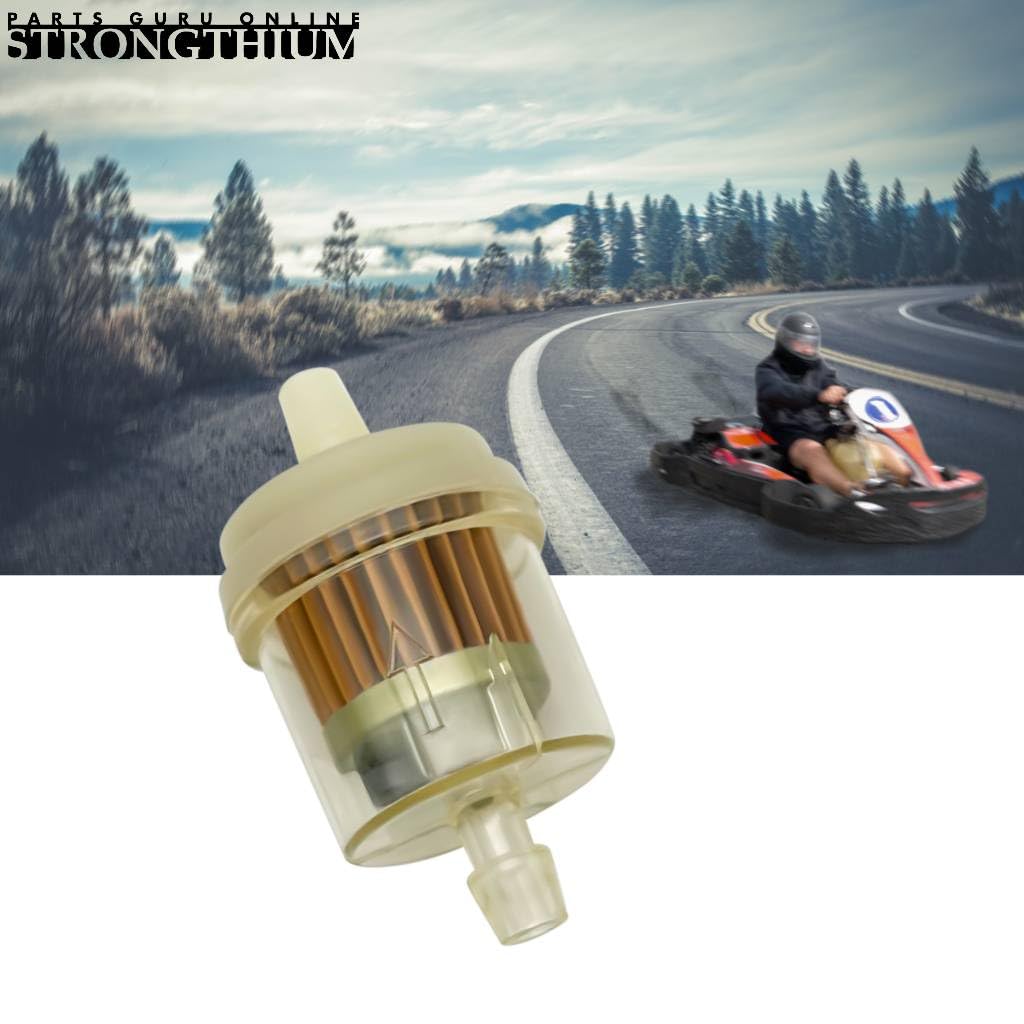 Strongthium Benzinfilter 6mm - Inline Kraftstofffilter Für ATV, Rasenmäher & Mehr