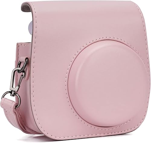 Miniatura 9 de Frankmate Funda para cámara instantánea compatible con Fujifilm Instax Mini 12 11 9 8 bolsa de piel sintética con bolsillo y correa ajustable para
