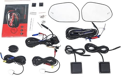 Car Mirror BSD BSM BSA Lane Change Assist Blind Spot Detection System Parking Sensor Compatible with Toyota PradoLand Cruiser 2010-2022 Color White