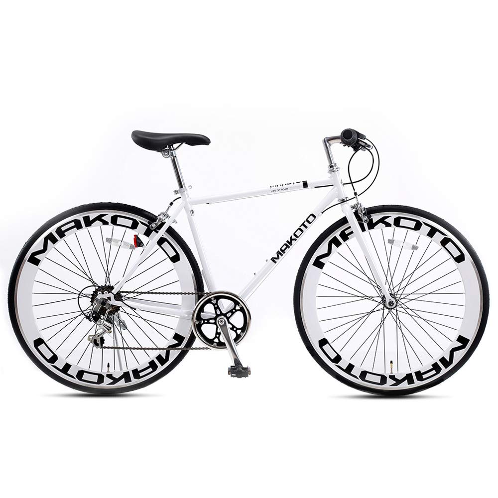 クロスバイク 28インチ ROADMARK RB700 7段切替 白/ホワイト 自転車  