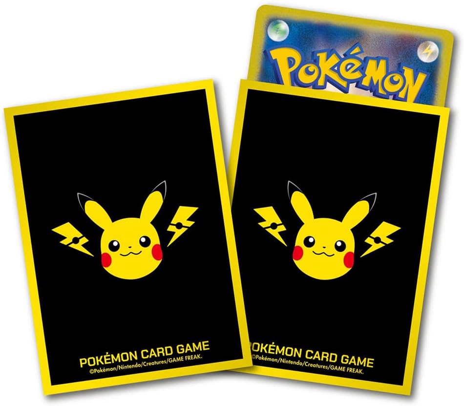 Pokemon Card Game Deck Shield: Pikachu and Thunder (64 Sleeves)