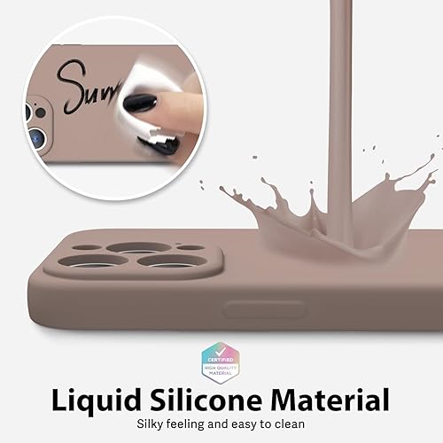 Miniatura 4 de Oakxco Funda de silicona para iPhone 14 Pro con protector de pantalla, para mujeres y niñas, bonita funda protectora con funda de cámara, ajuste