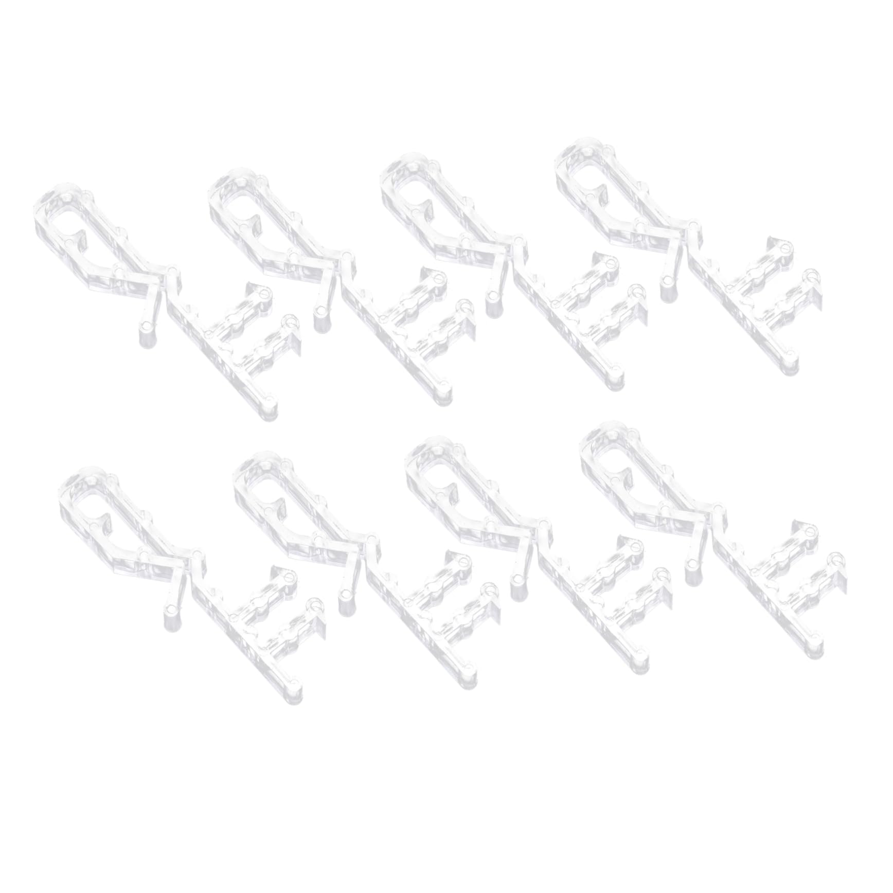 SOLUSTRE 8Pcs Valance Clips Wear Resistant Curtain Clamps for Blinds Secure Grip for Vertical Blinds Lightweight and Portable for Home and Office Use
