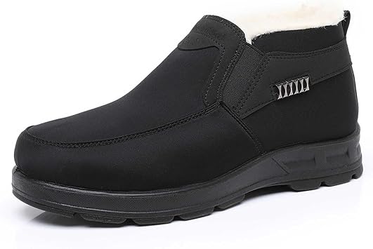 Snow Boots Mens, Winter Thermal Boots Slip Comfortable Outdoor Insulated Warm Fleece Lined Cold Shoes For Snowy Conditions