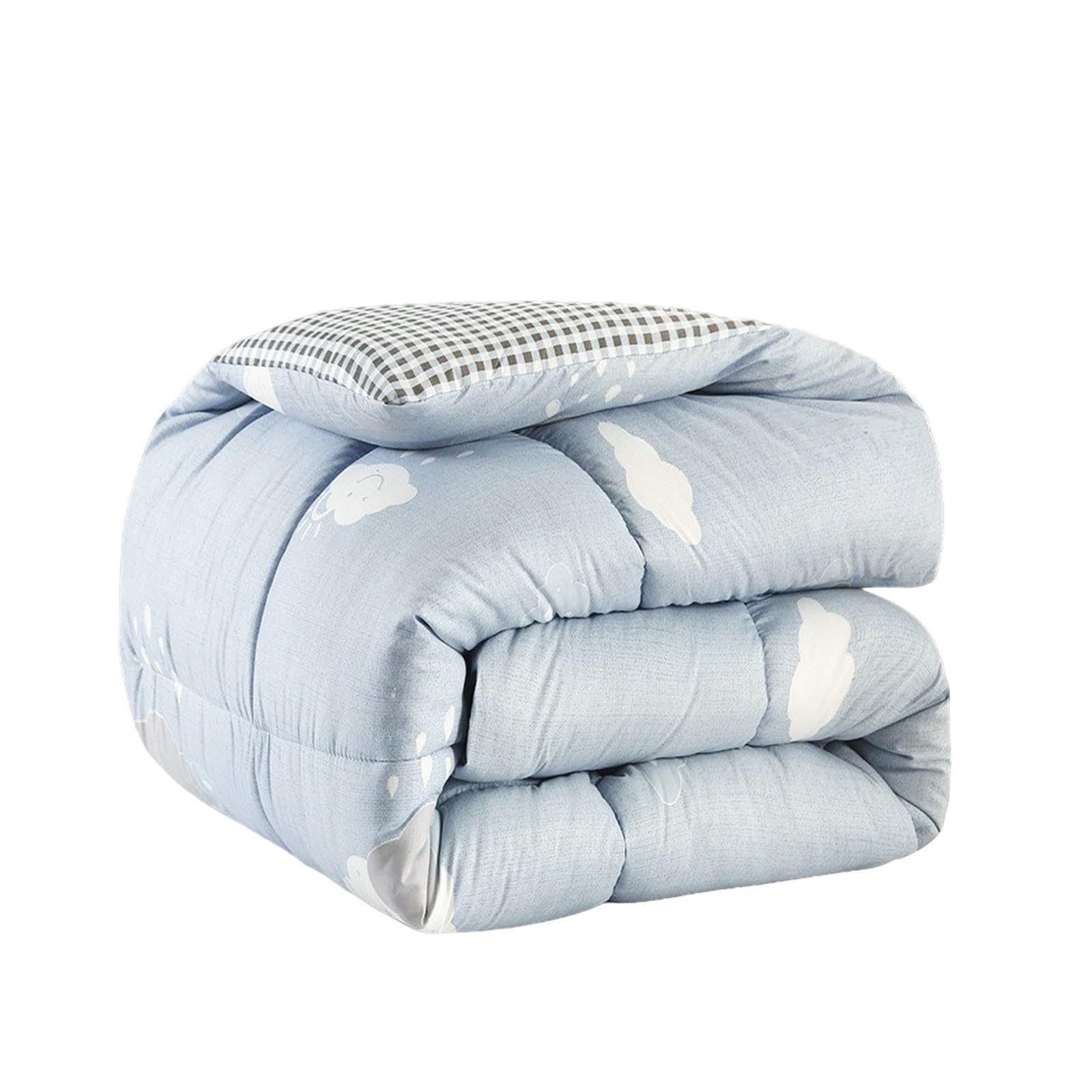 LLiuvcc Quilt Winter Thick Models Double Quilt ，Warm Thickened Breathable Cotton Fluffy Supers Soft，Suitable for Cold Weather(Color7,200x230CM(4KG))