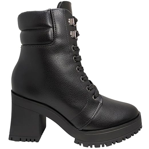 Bota Coturno Feminino Casual Tratorado Salto Bloco Alto Vizzano 3091.102