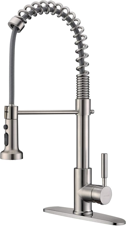GICASA Commercial Style Single Handle Kitchen Faucet Stainless Steel
