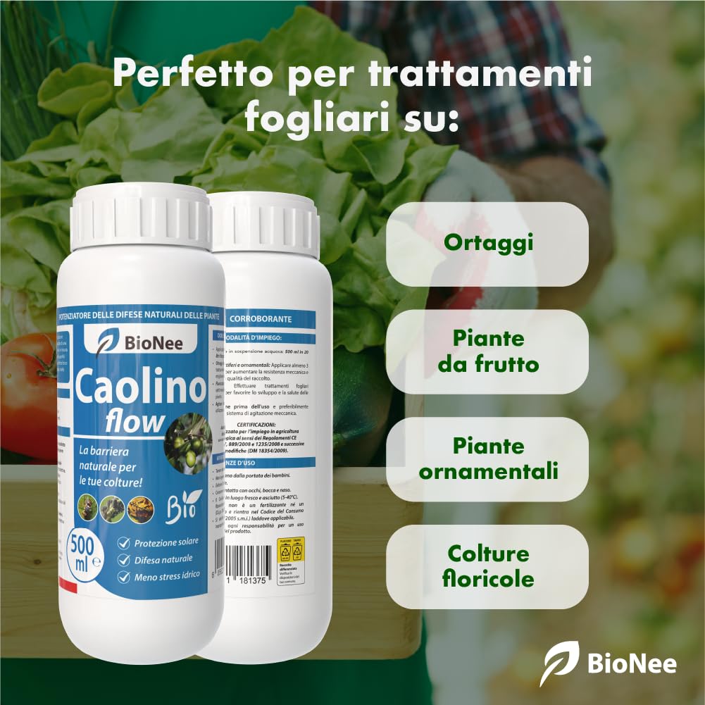 Caolino Flow in sospensione corroborante potenziatore difese naturali MOSCA DELL'OLIVO (5 L)