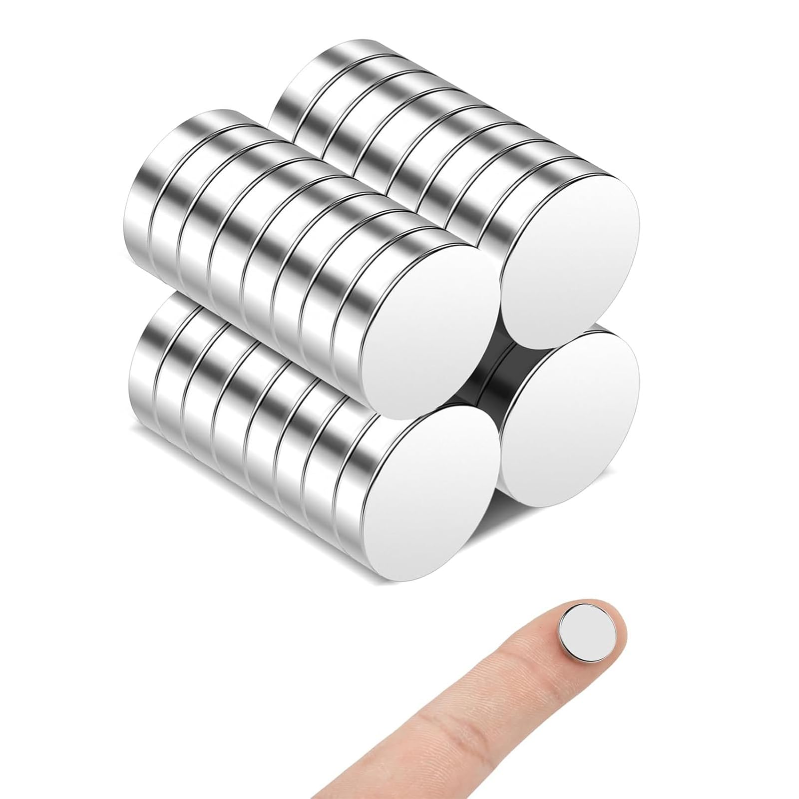 Pack of 30 Small Magnets 12 x 3 mm Magnets 3D Print — image 1