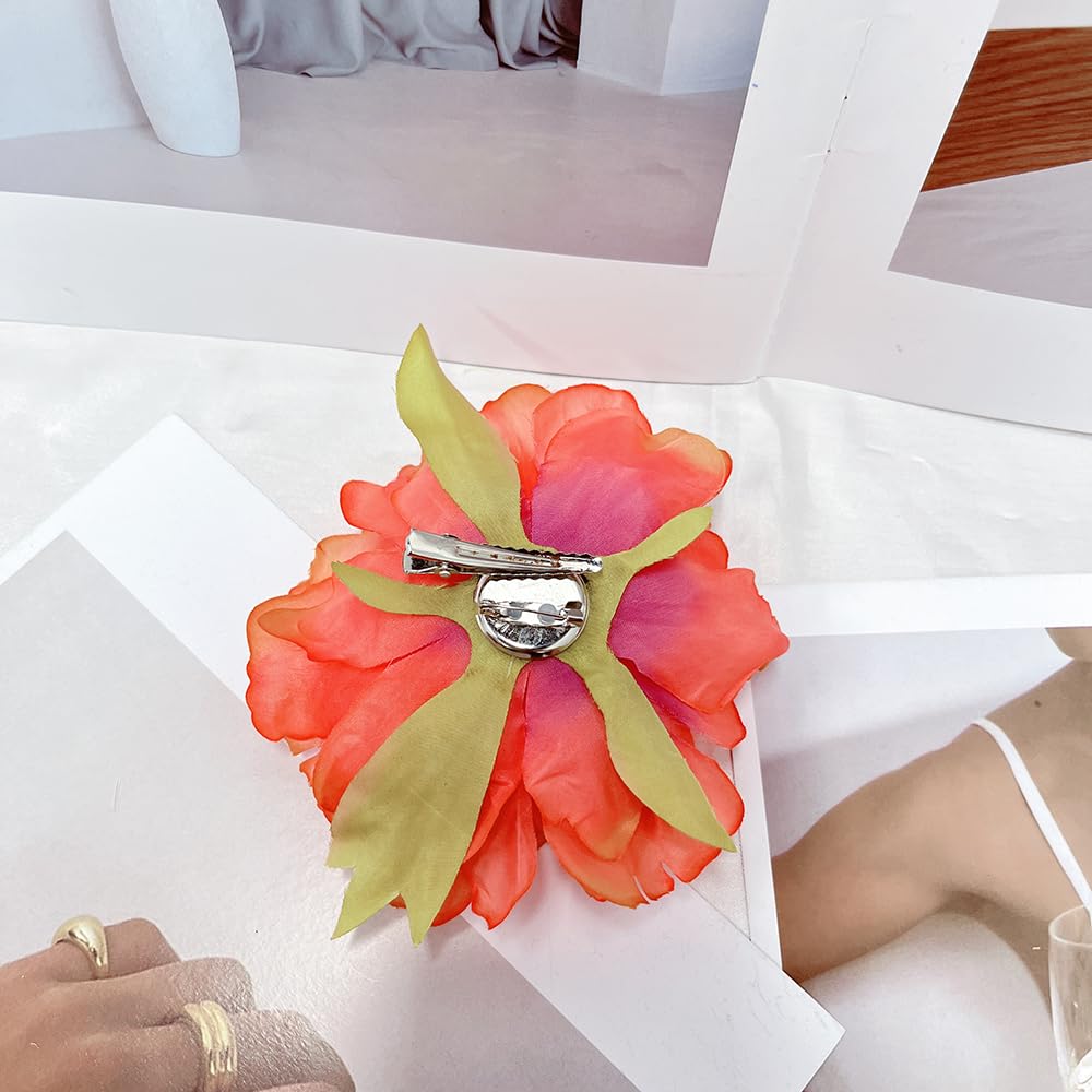 120mm Broches à Fleurs En Tissu Délicat Pour Mariage Sur La Plage Épingles à Revers Faites à La Main Pour Femmes Et Filles Vêtements Accessoires Décoratifs Pour Cheveux Cadeaux