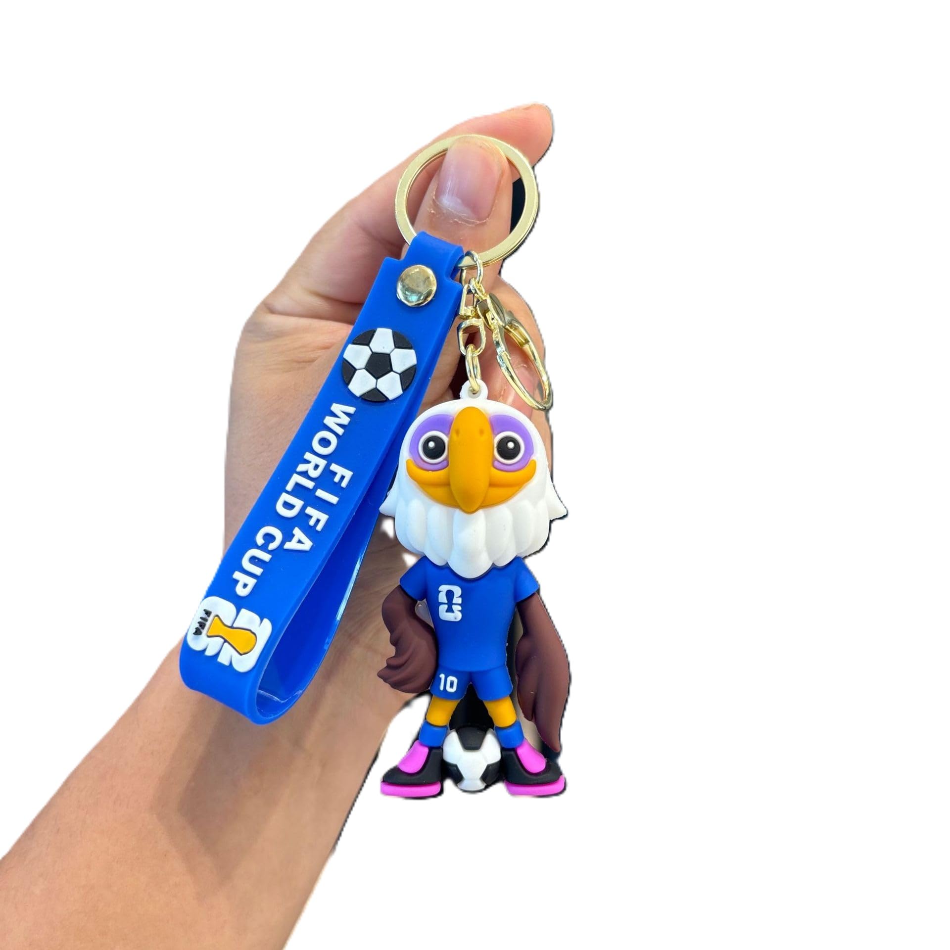 2026 World Cup 3D PVC Cartoon Mascot Keychain – Car Dashboard Decor & Hanging Pendant for Backpack/Keys/Bag, Sports Fan Gift — view 9