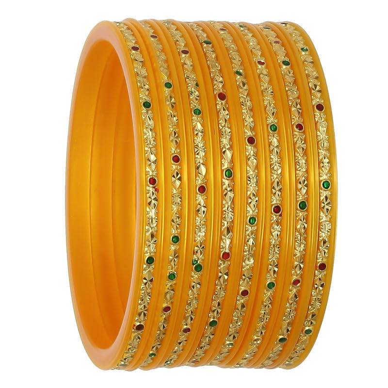 See full amazon price history chart for Barrfy Collections Micro Plating Yellow Colour Gold Plated Bangles Set (Pack of 8 Bangles)-2.6 For Women Barrfy Collections Micro Plating Yellow Colour Gold Plated Bangles Set (Pack of 8 Bangles)-2.6 For Women (B0CB6J43BX) Amazon Price History, Amazon Price Tracker
