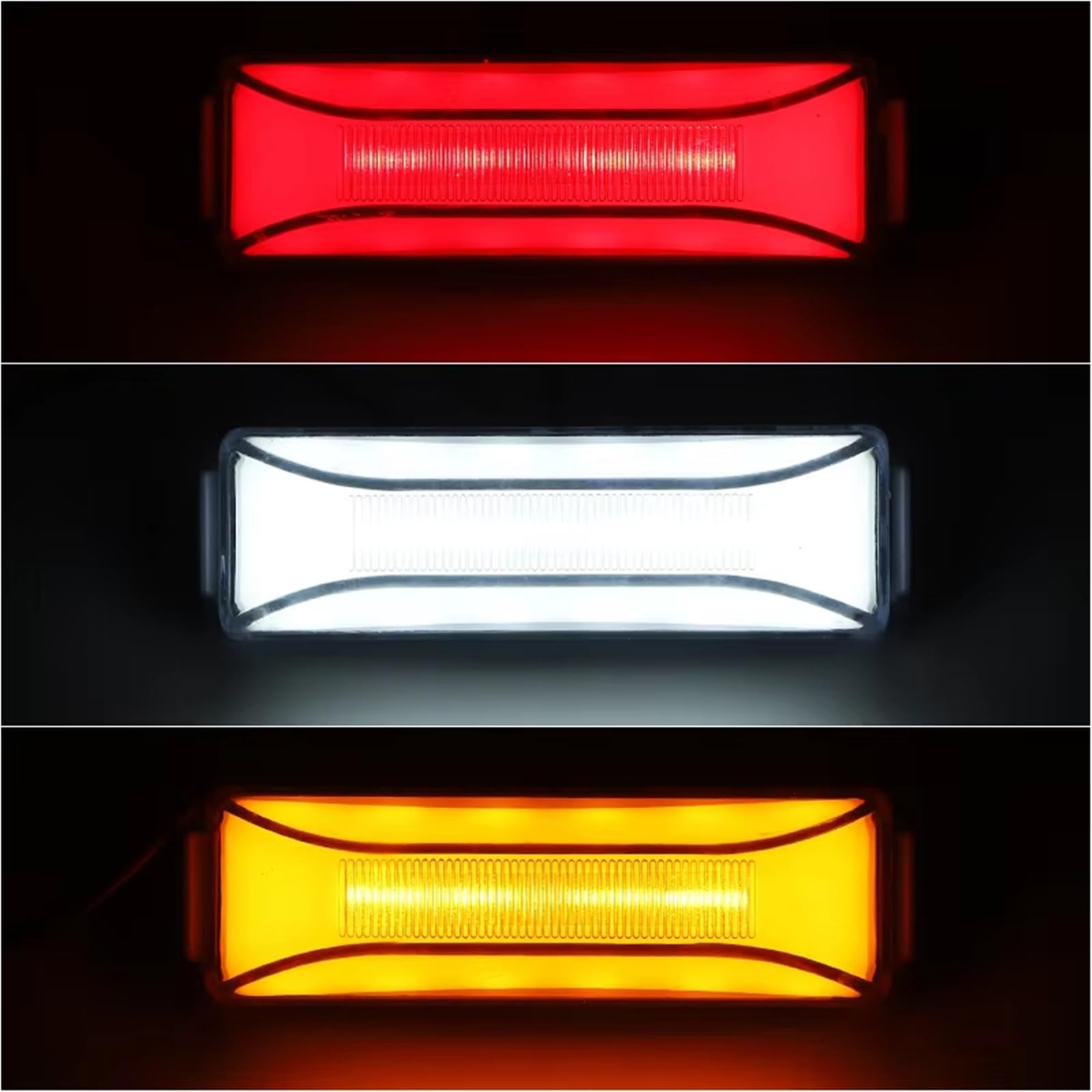 Indicatori di Direzione Luci Ingombro Posteriori 4 Pollici Indicatore Luminoso Camion Barra Luminosa Rimorchio BUS Van Per Caravan DC 12V-24V Auto Strobe Indicatore Laterale(4pcs Yellow Light)