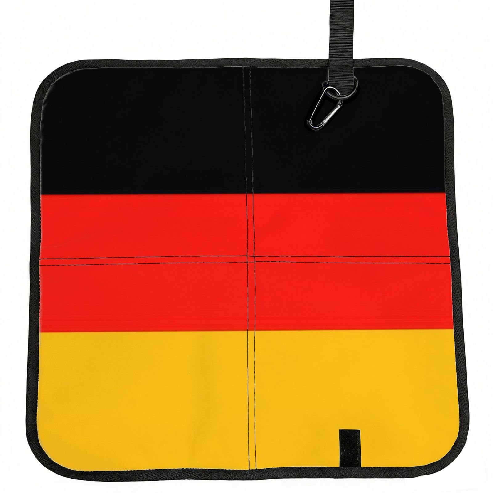 AYYQWE Germany Flag Print Foldable Seat Cushion Portable Chair Pad Office Commuting Picnic Camping Outdoor