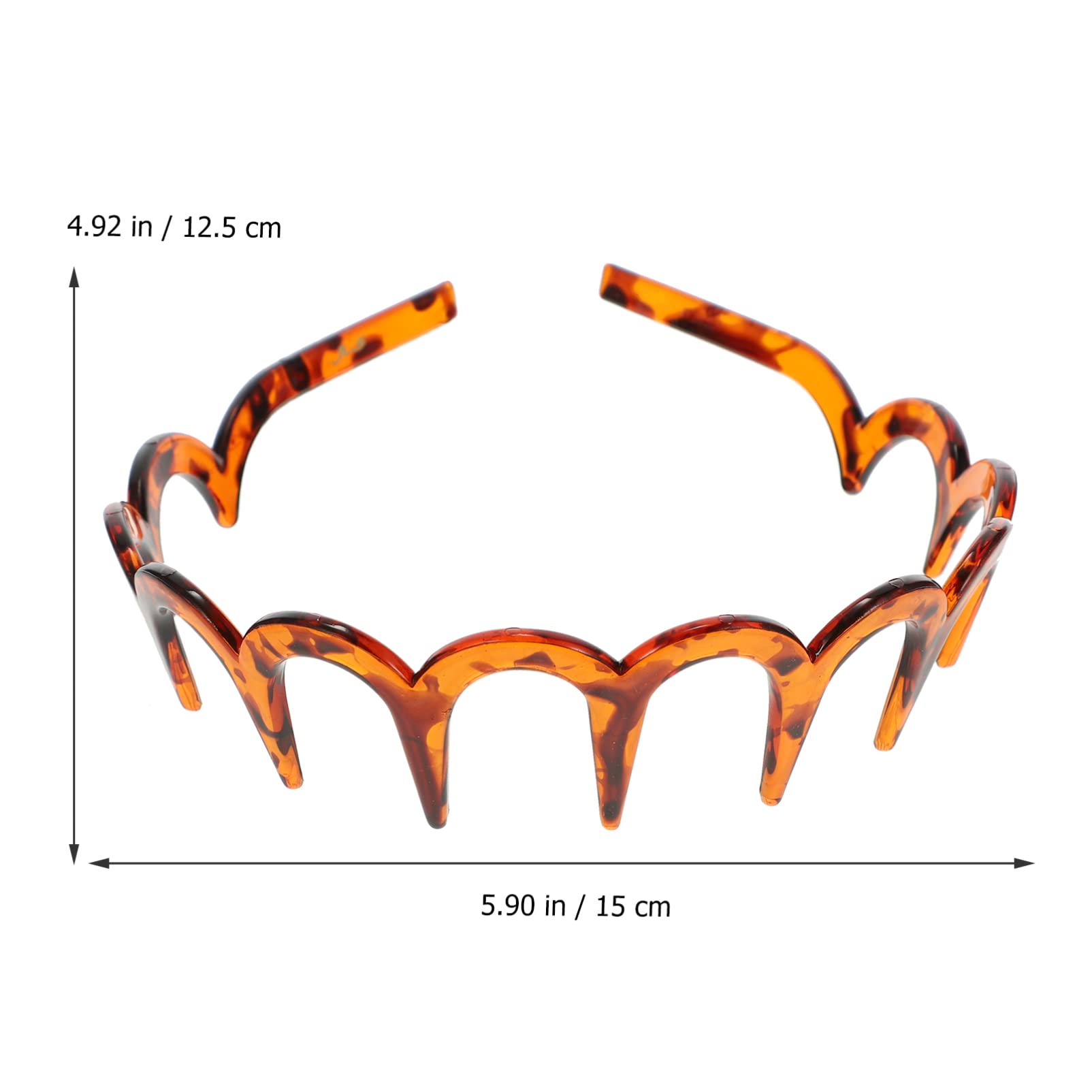 Abaodam 9pezzi Fascia Toothed Plastica Per Per Uomini e Donne Accessori Per Stile e Comfort Diverse Colorazioni Profondità Di Fiore