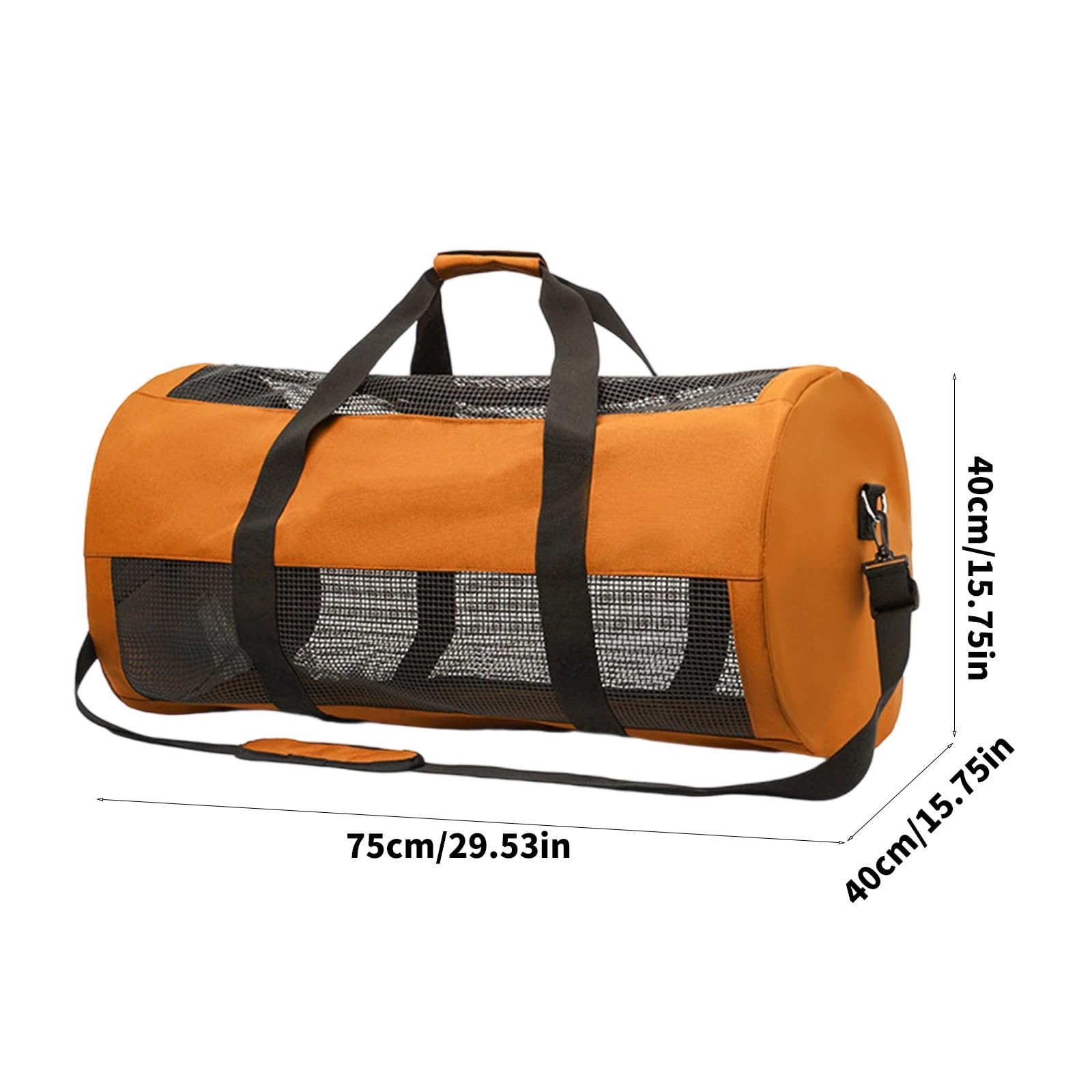 Sac de matériel de plongée en maille de type lourd, évacuation rapide de l'eau et transport ergonomique pour les activités aquatiques, séchage rapide, équipement de plongée, sac de séchage