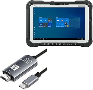 BoxWave Cable Compatible with Panasonic Toughbook G2 - SmartDisplay Cable - USB Type-C to HDMI (6 ft), USB C/HDMI Cable for Panasonic Toughbook G2 - Jet Black