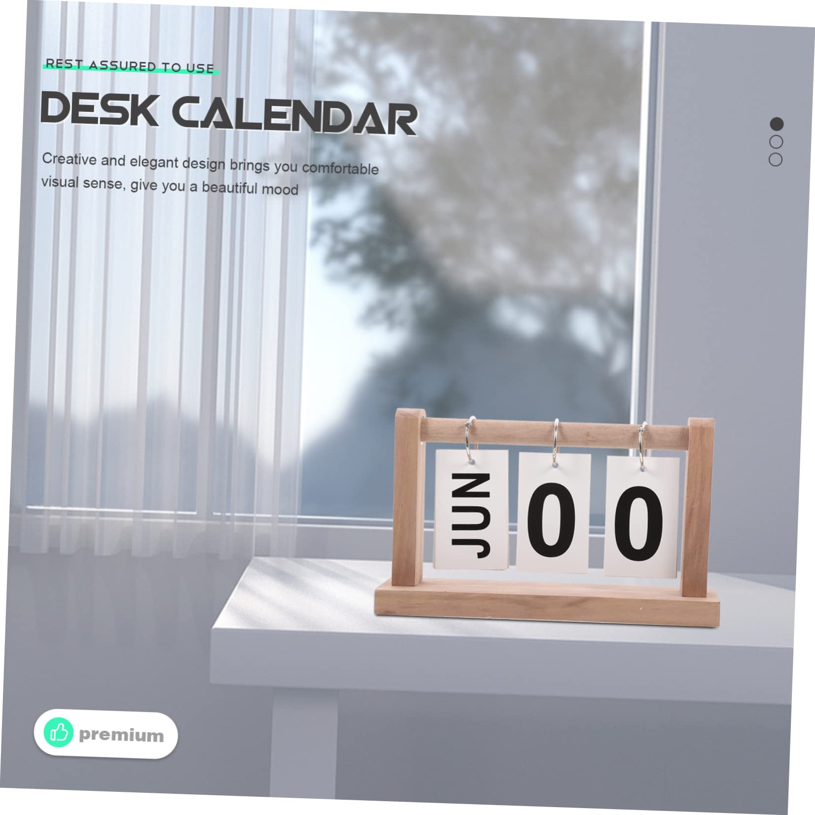 SEWACC 5 Piezas baratijas de calendario accesorios para escritorio calendario de escritorio decoración oficina decoración calendario perpetuo para calendario de pie