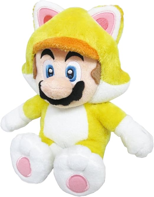 Mtoye Super Mario Plush Mario Plushies Cat Mario 10" Plush
