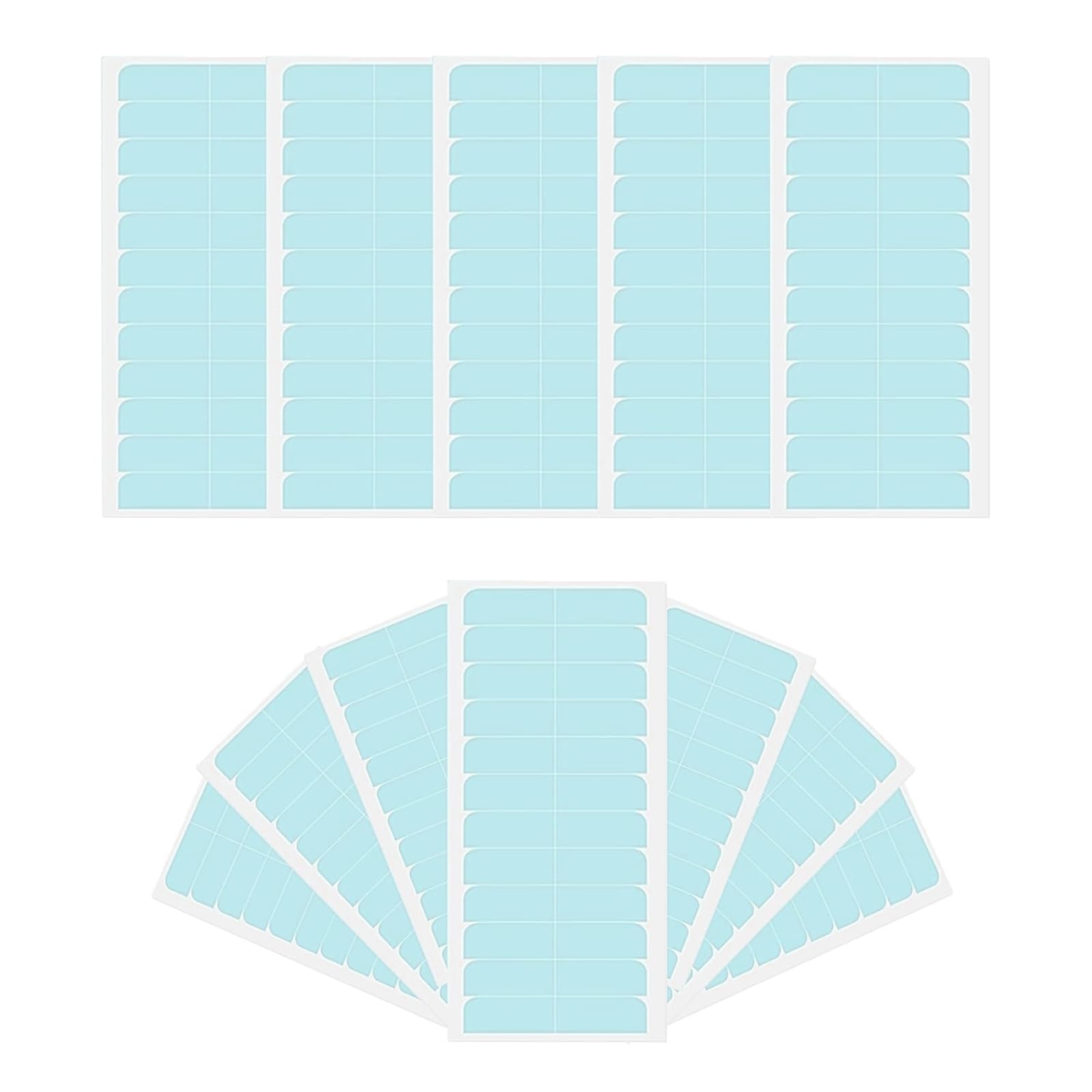 YTOOK 288 Pcs Hair Extension Tape, Double Sided Extension Tabs Replacement for Hair Extensions (Teal), 12 Pcs