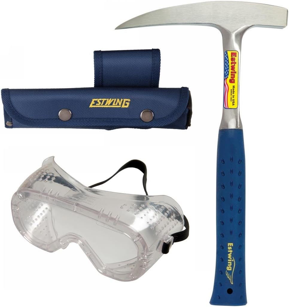 Estwing Pointed-Tip Rock Hammer Set (14 oz Nylon Handle)